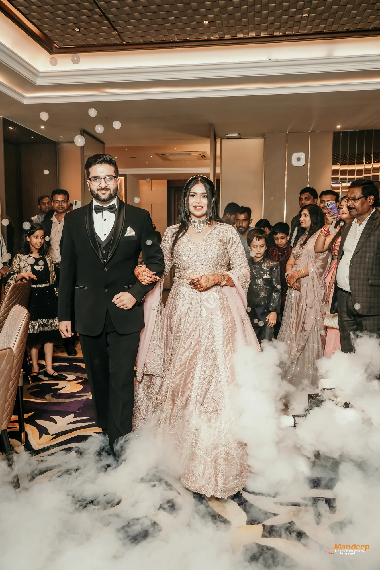 Tanya and Vyom making their entrance together